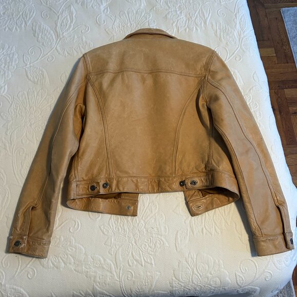 Gap Vintage Classic Leather Jacket (Size M) - Picture 4 of 10